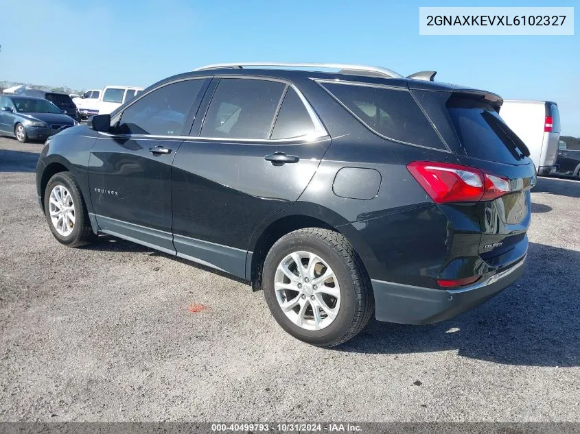 2020 Chevrolet Equinox Fwd Lt 1.5L Turbo VIN: 2GNAXKEVXL6102327 Lot: 40499793