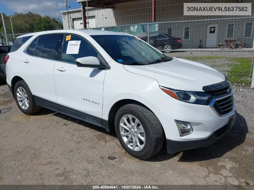 2020 Chevrolet Equinox Awd Lt 1.5L Turbo VIN: 3GNAXUEV9LS637582 Lot: 40504041