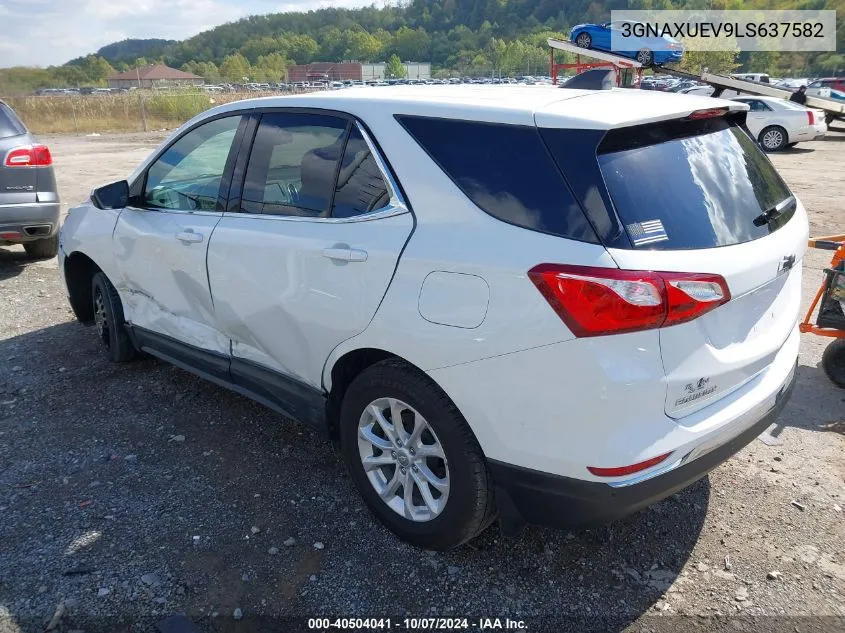 2020 Chevrolet Equinox Awd Lt 1.5L Turbo VIN: 3GNAXUEV9LS637582 Lot: 40504041