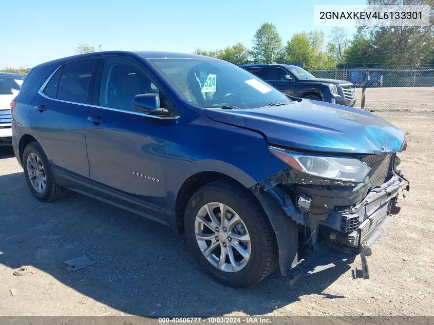 2020 Chevrolet Equinox Fwd Lt 1.5L Turbo VIN: 2GNAXKEV4L6133301 Lot: 40506777