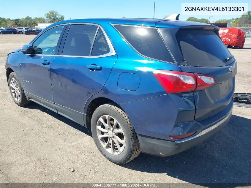 2020 Chevrolet Equinox Fwd Lt 1.5L Turbo VIN: 2GNAXKEV4L6133301 Lot: 40506777