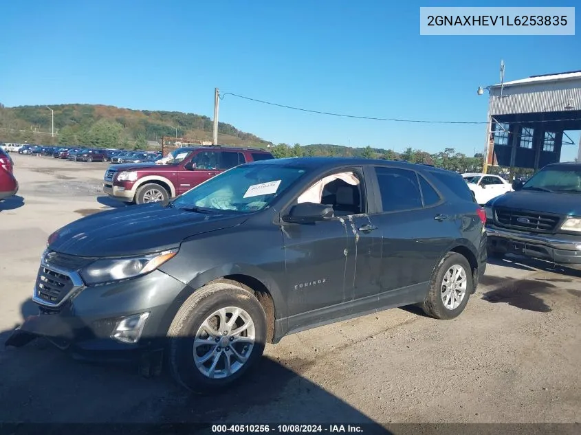 2020 Chevrolet Equinox Ls VIN: 2GNAXHEV1L6253835 Lot: 40510256