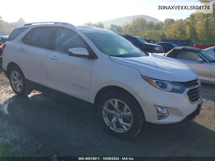 2020 Chevrolet Equinox Awd Lt 2.0L Turbo VIN: 3GNAXVEXXLS504174 Lot: 40515611