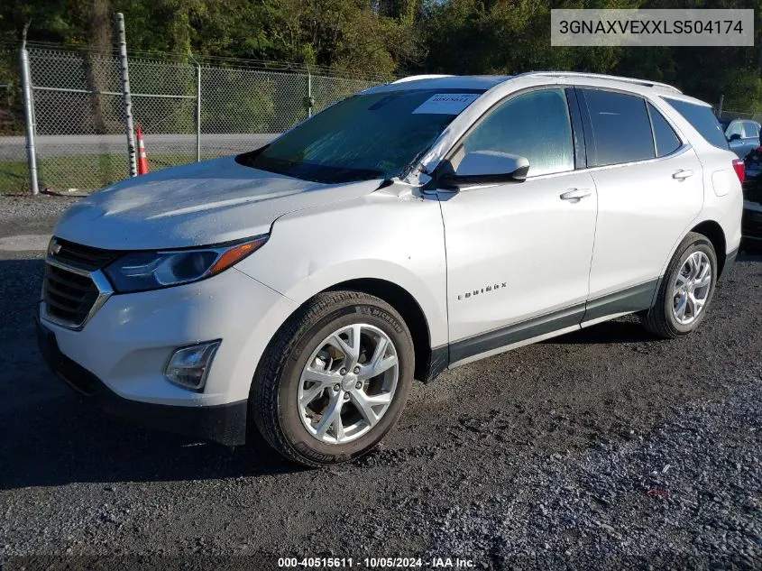 2020 Chevrolet Equinox Awd Lt 2.0L Turbo VIN: 3GNAXVEXXLS504174 Lot: 40515611