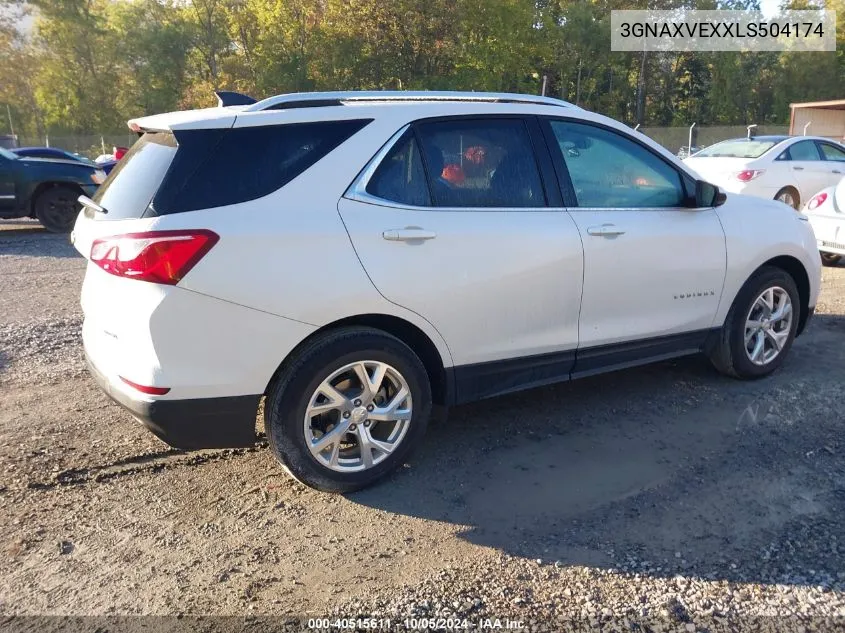 2020 Chevrolet Equinox Awd Lt 2.0L Turbo VIN: 3GNAXVEXXLS504174 Lot: 40515611