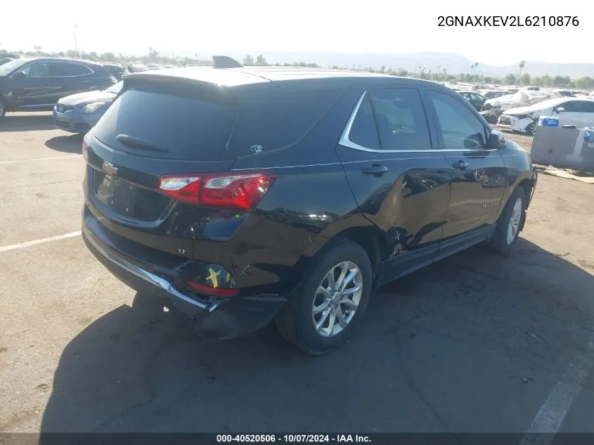 2020 Chevrolet Equinox Lt VIN: 2GNAXKEV2L6210876 Lot: 40520506