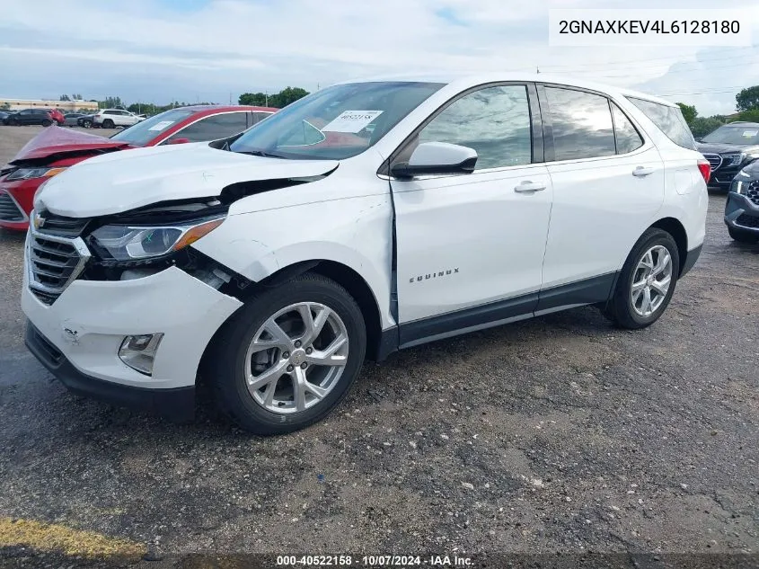 2020 Chevrolet Equinox Lt VIN: 2GNAXKEV4L6128180 Lot: 40522158