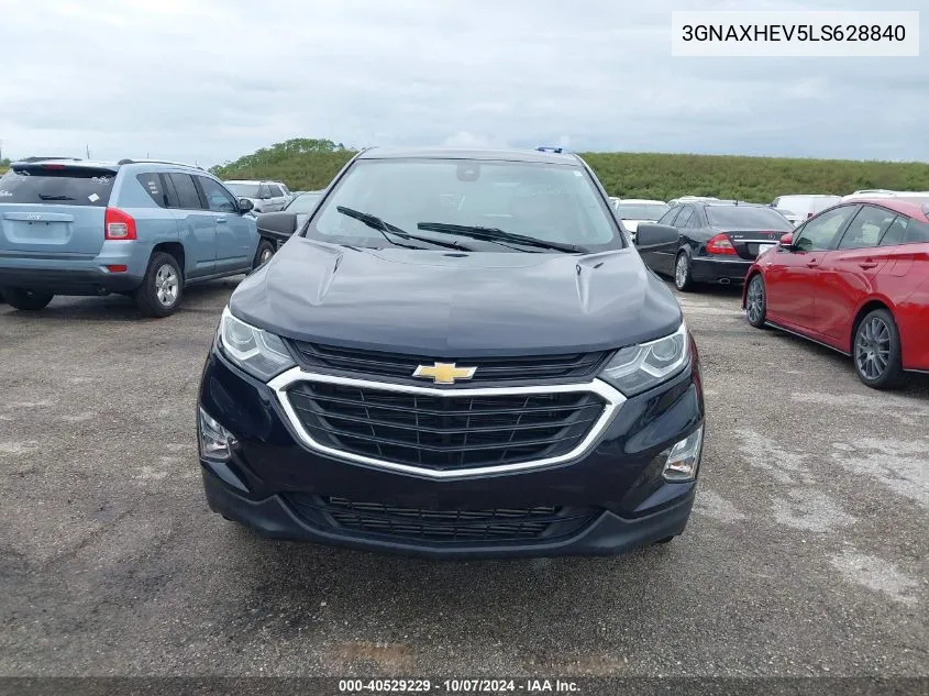 2020 Chevrolet Equinox Fwd Ls VIN: 3GNAXHEV5LS628840 Lot: 40529229