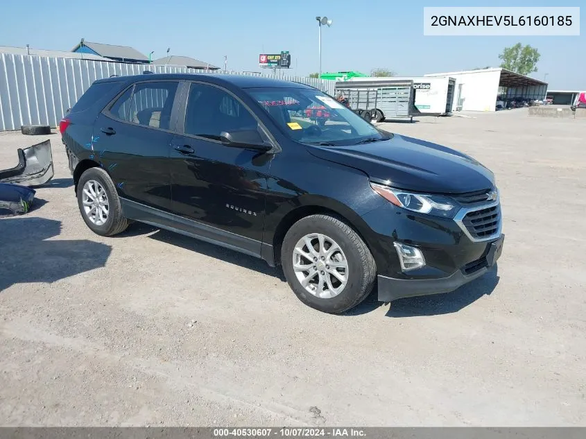 2020 Chevrolet Equinox Fwd Ls VIN: 2GNAXHEV5L6160185 Lot: 40530607