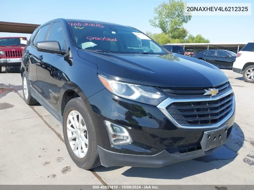 2020 Chevrolet Equinox Fwd Ls VIN: 2GNAXHEV4L6212325 Lot: 40531610