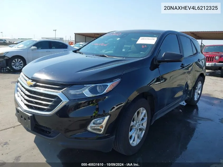 2020 Chevrolet Equinox Fwd Ls VIN: 2GNAXHEV4L6212325 Lot: 40531610