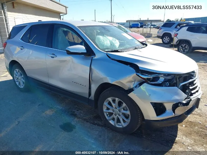 2020 Chevrolet Equinox Awd Lt 1.5L Turbo VIN: 3GNAXUEV8LS557433 Lot: 40532107