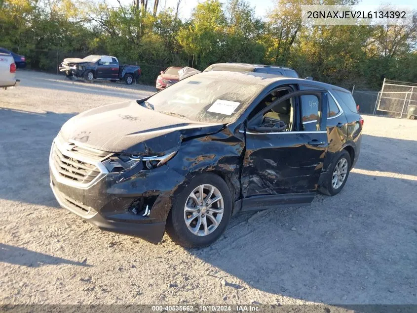 2020 Chevrolet Equinox Fwd 2Fl VIN: 2GNAXJEV2L6134392 Lot: 40535662