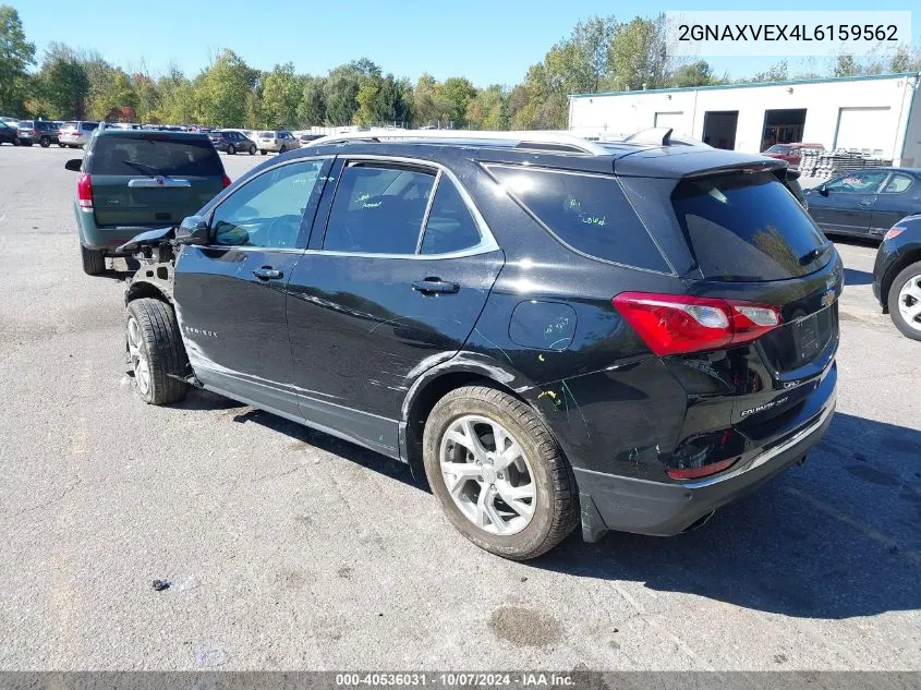 2020 Chevrolet Equinox Awd Lt 2.0L Turbo VIN: 2GNAXVEX4L6159562 Lot: 40536031