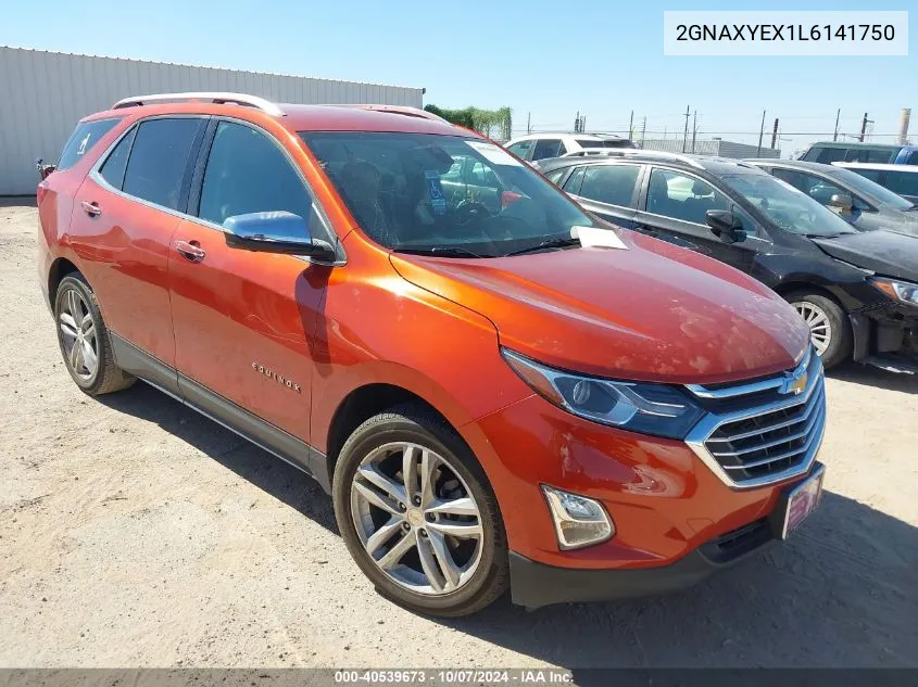 2020 Chevrolet Equinox Awd Premier 2.0L Turbo VIN: 2GNAXYEX1L6141750 Lot: 40539673