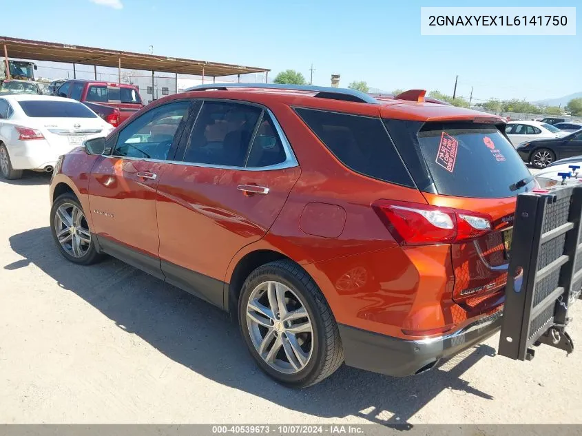 2020 Chevrolet Equinox Awd Premier 2.0L Turbo VIN: 2GNAXYEX1L6141750 Lot: 40539673