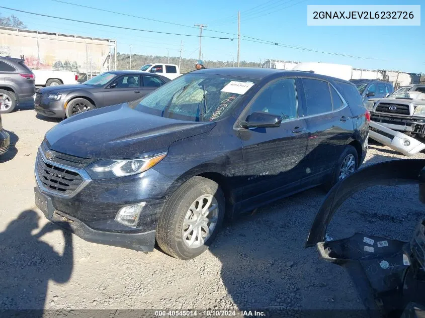 2020 Chevrolet Equinox Fwd 2Fl VIN: 2GNAXJEV2L6232726 Lot: 40545014