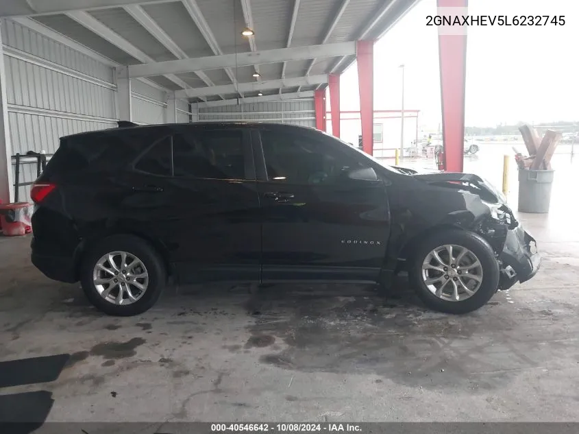 2020 Chevrolet Equinox Fwd Ls VIN: 2GNAXHEV5L6232745 Lot: 40546642