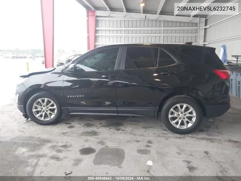 2020 Chevrolet Equinox Fwd Ls VIN: 2GNAXHEV5L6232745 Lot: 40546642