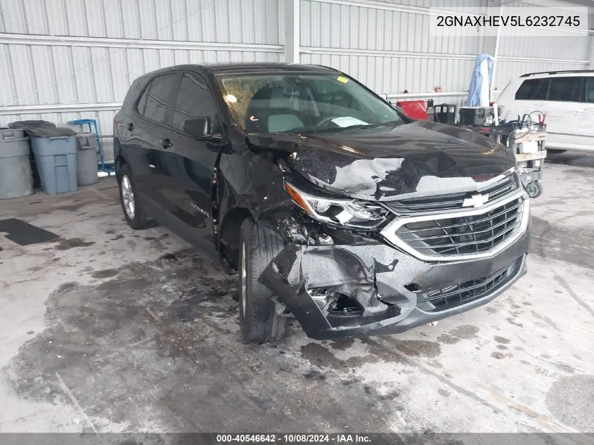 2020 Chevrolet Equinox Fwd Ls VIN: 2GNAXHEV5L6232745 Lot: 40546642