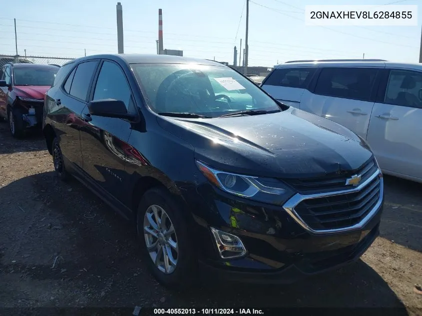 2020 Chevrolet Equinox Fwd Ls VIN: 2GNAXHEV8L6284855 Lot: 40552013