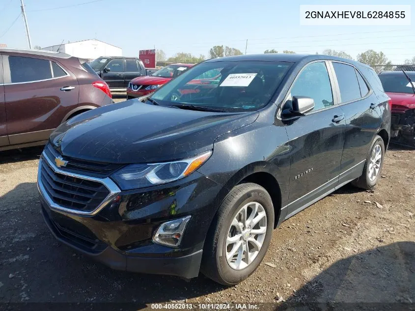 2020 Chevrolet Equinox Fwd Ls VIN: 2GNAXHEV8L6284855 Lot: 40552013