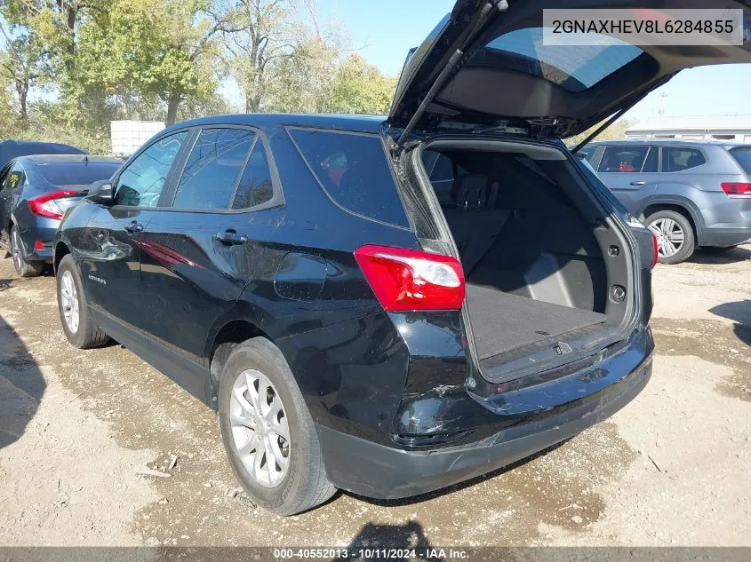 2020 Chevrolet Equinox Fwd Ls VIN: 2GNAXHEV8L6284855 Lot: 40552013