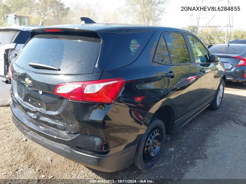 2020 Chevrolet Equinox Fwd Ls VIN: 2GNAXHEV8L6284855 Lot: 40552013