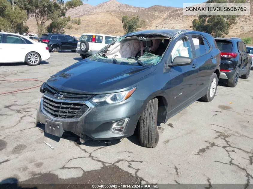 2020 Chevrolet Equinox Fwd Ls VIN: 3GNAXHEV3LS606769 Lot: 40553742