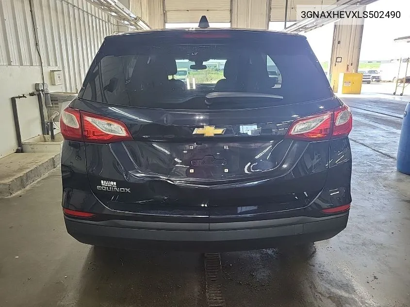 2020 Chevrolet Equinox Fwd Ls VIN: 3GNAXHEVXLS502490 Lot: 40555105