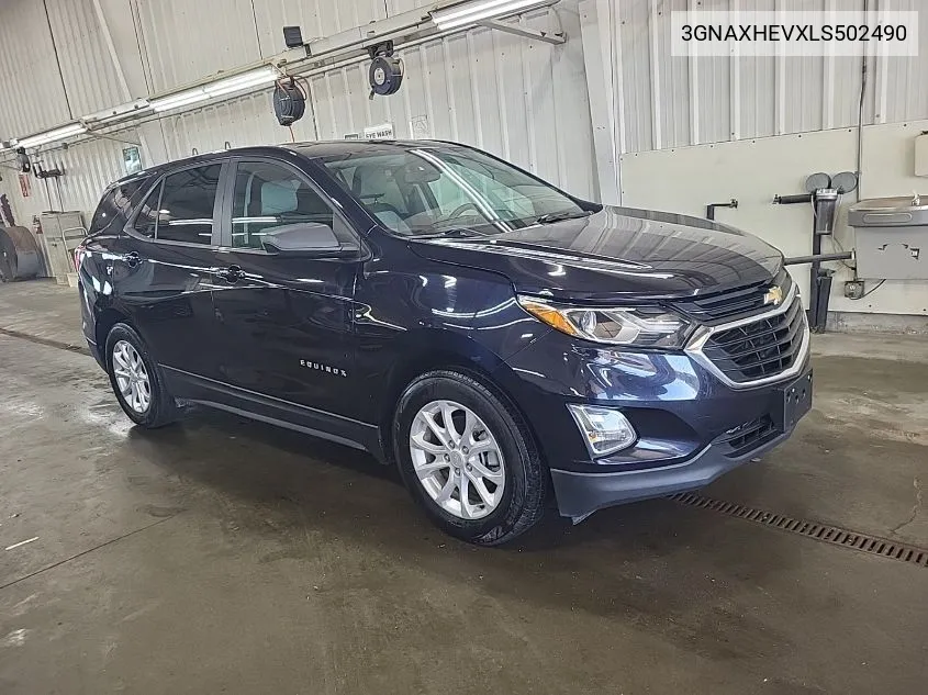 2020 Chevrolet Equinox Fwd Ls VIN: 3GNAXHEVXLS502490 Lot: 40555105