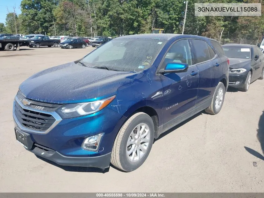 2020 Chevrolet Equinox Lt VIN: 3GNAXUEV6LL15088 Lot: 40555598