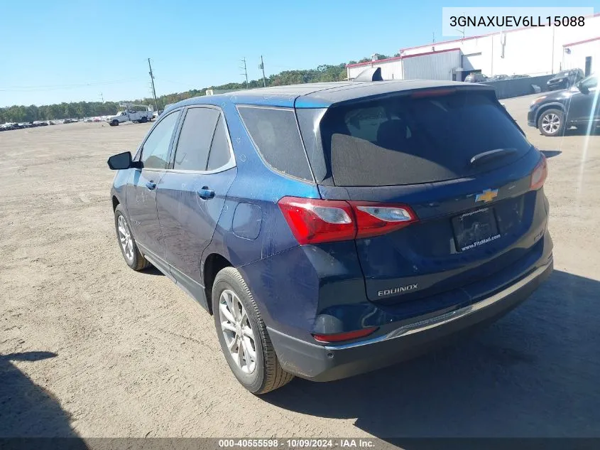 2020 Chevrolet Equinox Lt VIN: 3GNAXUEV6LL15088 Lot: 40555598