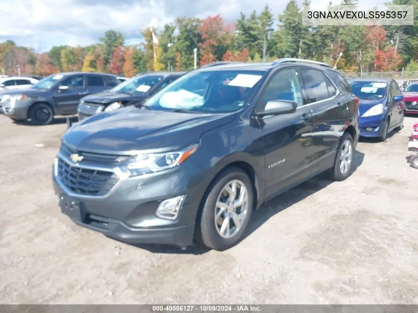 2020 Chevrolet Equinox Awd Lt 2.0L Turbo VIN: 3GNAXVEX0LS595357 Lot: 40556127