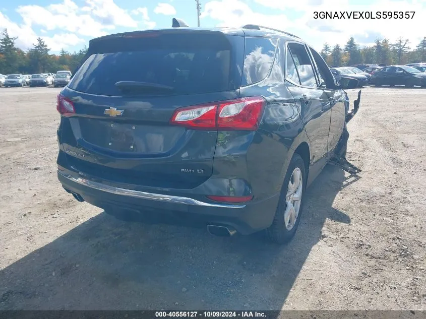 2020 Chevrolet Equinox Awd Lt 2.0L Turbo VIN: 3GNAXVEX0LS595357 Lot: 40556127