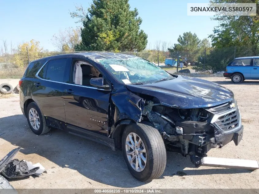 2020 Chevrolet Equinox Fwd Lt 1.5L Turbo VIN: 3GNAXKEV4LS580597 Lot: 40558235