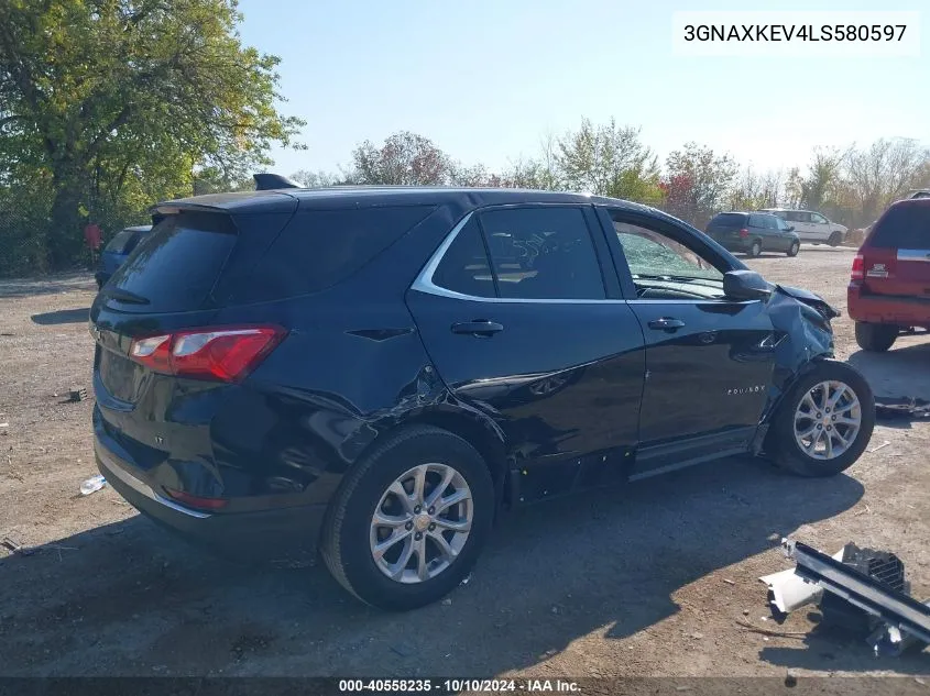 2020 Chevrolet Equinox Fwd Lt 1.5L Turbo VIN: 3GNAXKEV4LS580597 Lot: 40558235