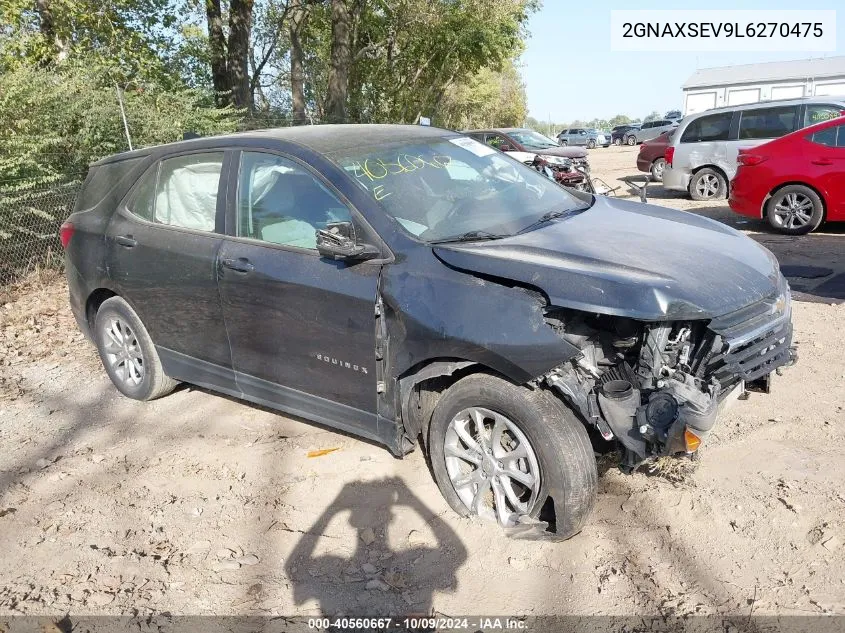 2020 Chevrolet Equinox Awd Ls VIN: 2GNAXSEV9L6270475 Lot: 40560667