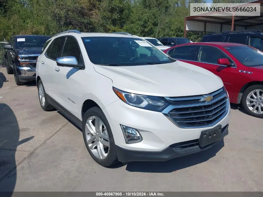 2020 Chevrolet Equinox Fwd Premier 1.5L Turbo VIN: 3GNAXNEV5LS666034 Lot: 40567905