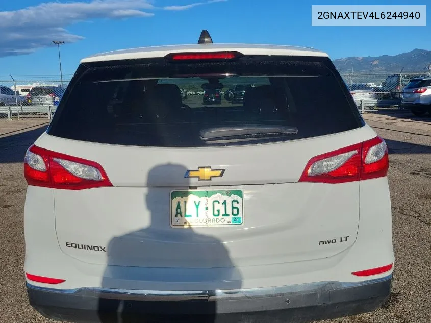 2020 Chevrolet Equinox Awd 2Fl VIN: 2GNAXTEV4L6244940 Lot: 40574438