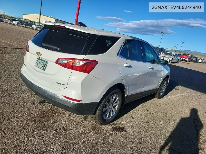 2GNAXTEV4L6244940 2020 Chevrolet Equinox Awd 2Fl