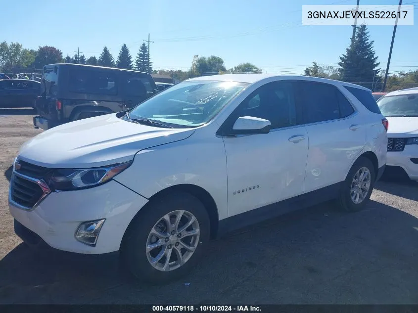 2020 Chevrolet Equinox Fwd 2Fl VIN: 3GNAXJEVXLS522617 Lot: 40579118