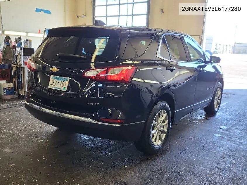 2020 Chevrolet Equinox Lt VIN: 2GNAXTEV3L6177280 Lot: 40579254