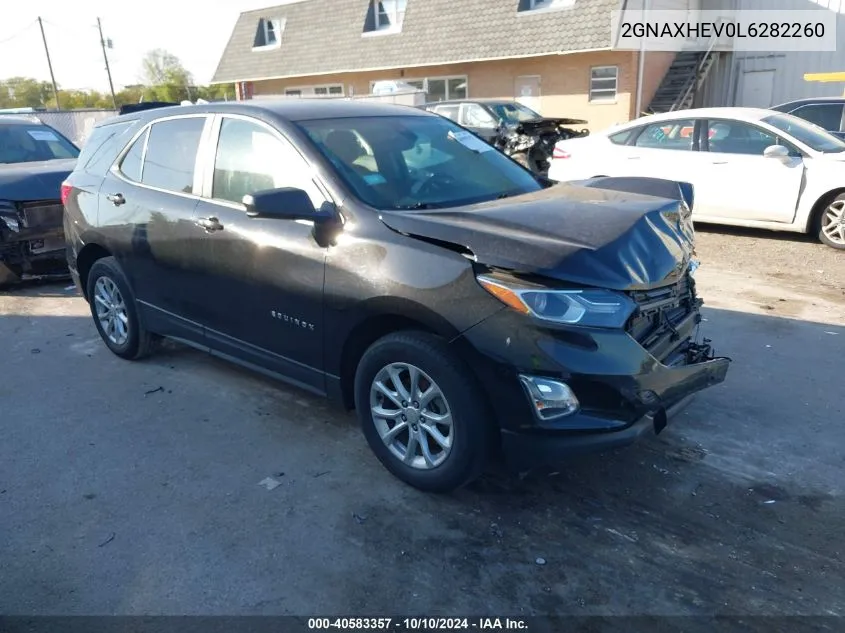 2020 Chevrolet Equinox Fwd Ls VIN: 2GNAXHEV0L6282260 Lot: 40583357