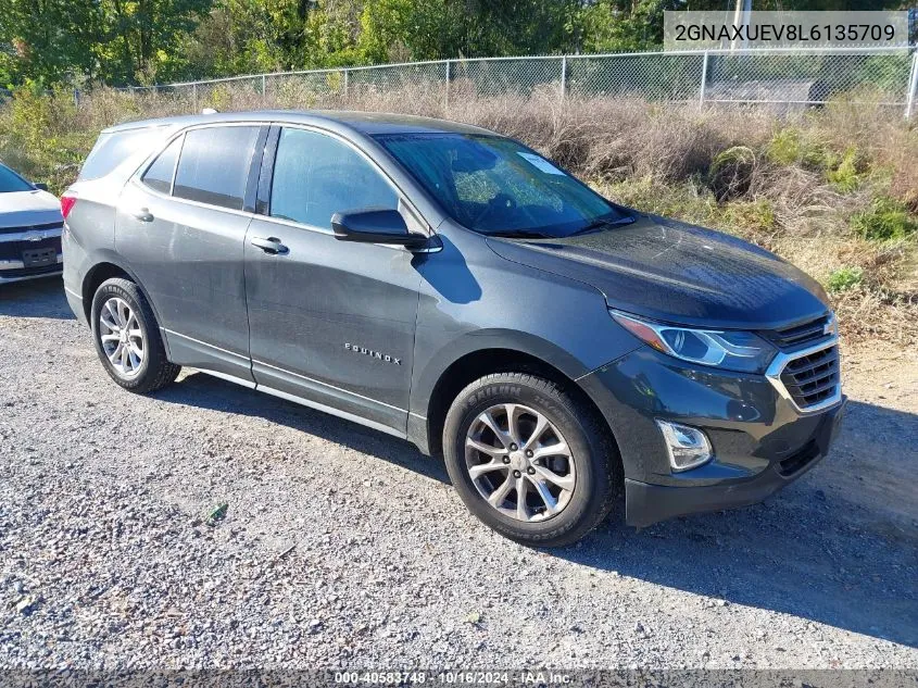 2020 Chevrolet Equinox Awd Lt 1.5L Turbo VIN: 2GNAXUEV8L6135709 Lot: 40583748