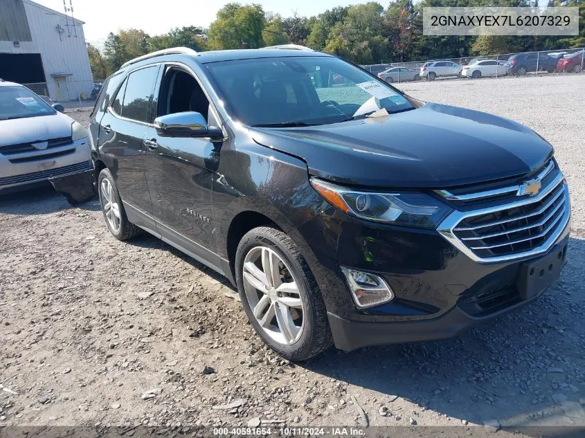 2020 Chevrolet Equinox Awd Premier 2.0L Turbo VIN: 2GNAXYEX7L6207329 Lot: 40591654