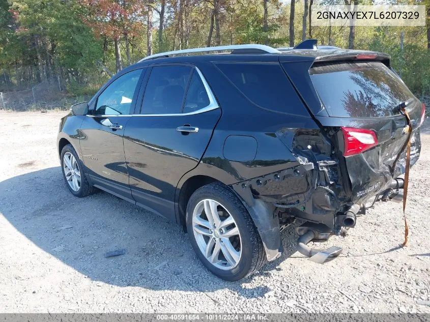 2020 Chevrolet Equinox Awd Premier 2.0L Turbo VIN: 2GNAXYEX7L6207329 Lot: 40591654