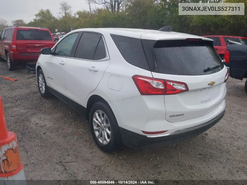 2020 Chevrolet Equinox Fwd 2Fl VIN: 3GNAXJEV0LS527311 Lot: 40594846