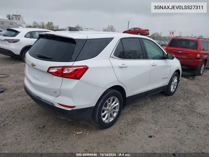 2020 Chevrolet Equinox Fwd 2Fl VIN: 3GNAXJEV0LS527311 Lot: 40594846