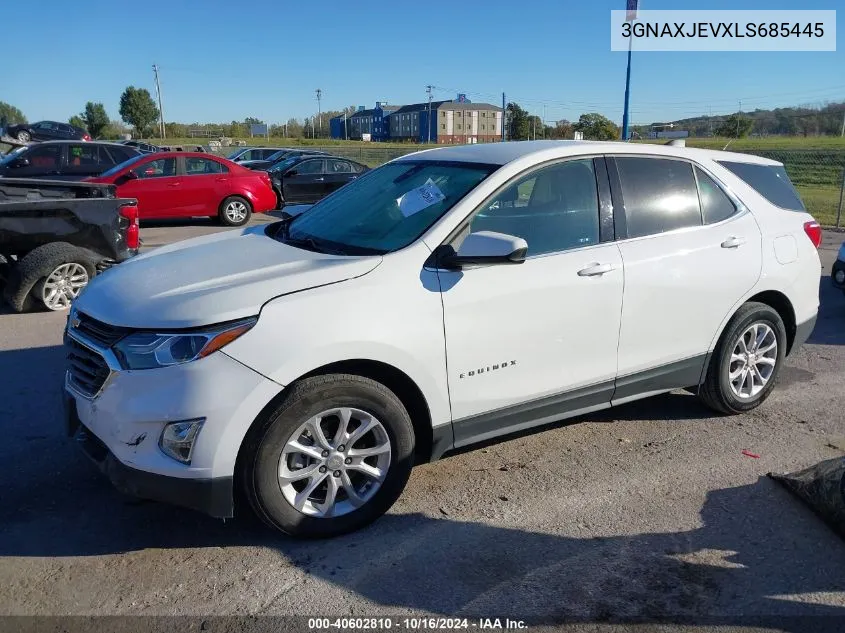 2020 Chevrolet Equinox Fwd 2Fl VIN: 3GNAXJEVXLS685445 Lot: 40602810